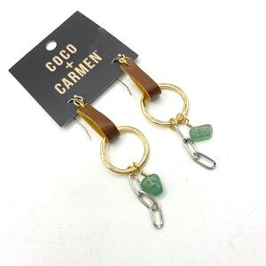 COCO + CARMEN Dangle Earrings NWT